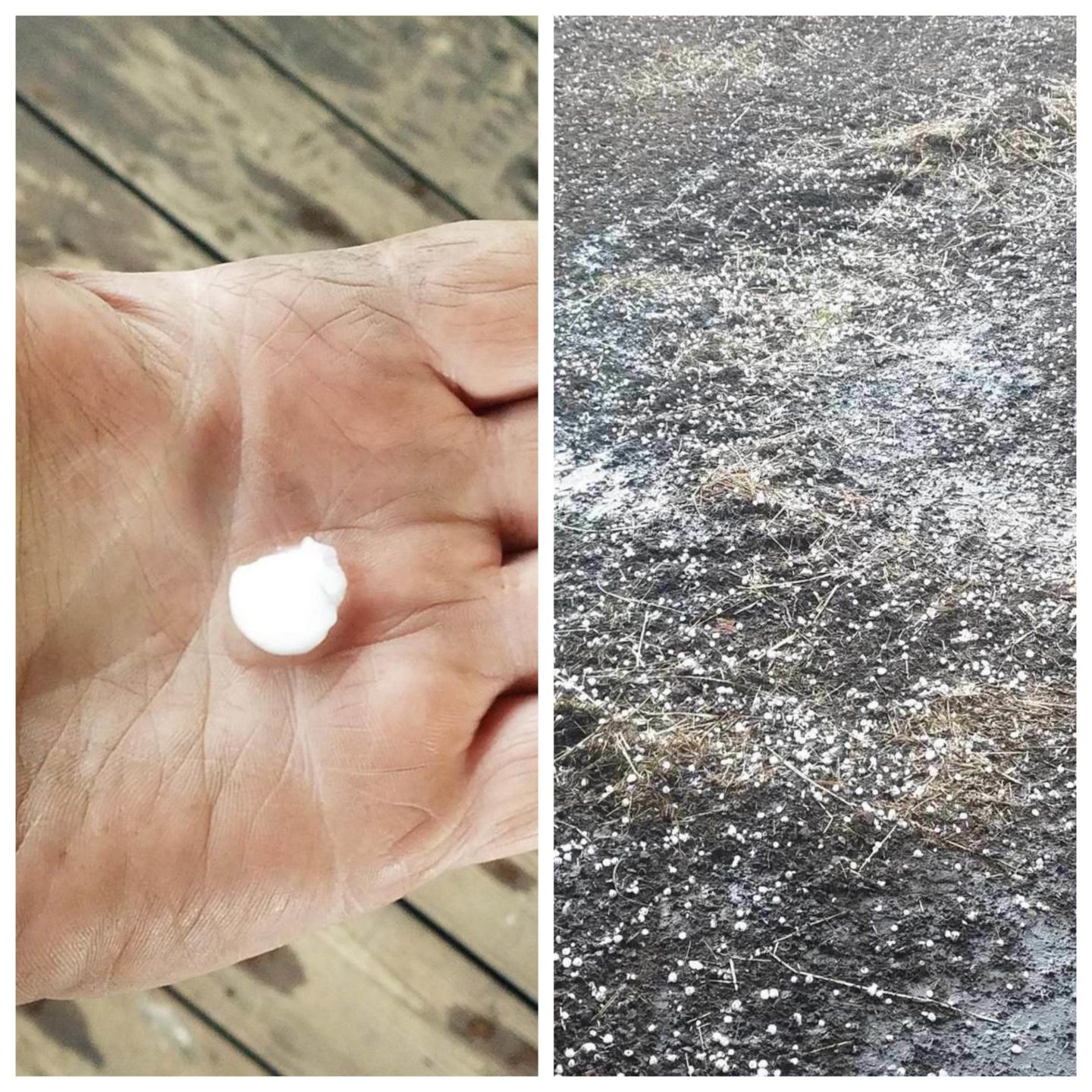 Hail in Greencreek